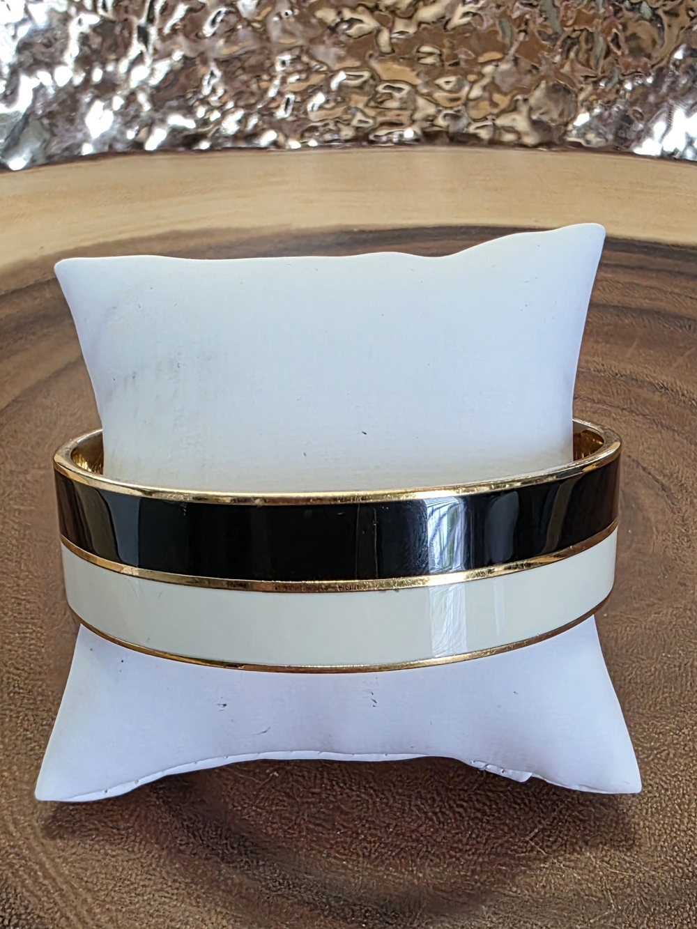 Kate Spade Black and Cream Bangle